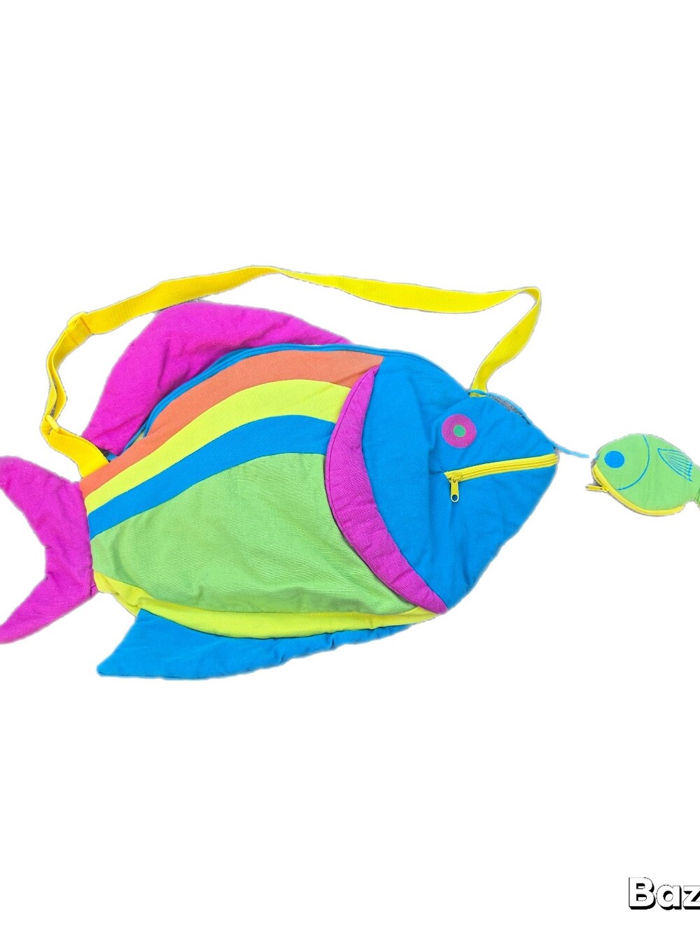90s Colorful Fish Beach Bag